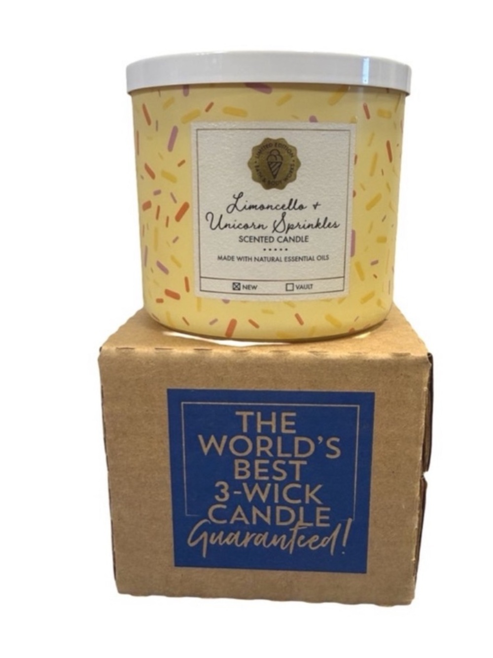 Limoncello and Unicorn Sprinkles Candle